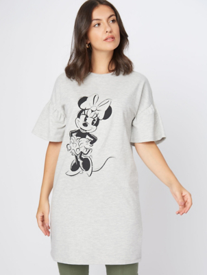 Disney Minnie Mouse Grey T-Shirt Dress ...